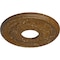 Ekena Millwork Palmetto Ceiling Medallion (Canopies up to 4 7/8"), 12 1/8"OD x 3 1/2"ID x 1"P, Smokey Topaz Crackle CM12PMSTC - alternate 2